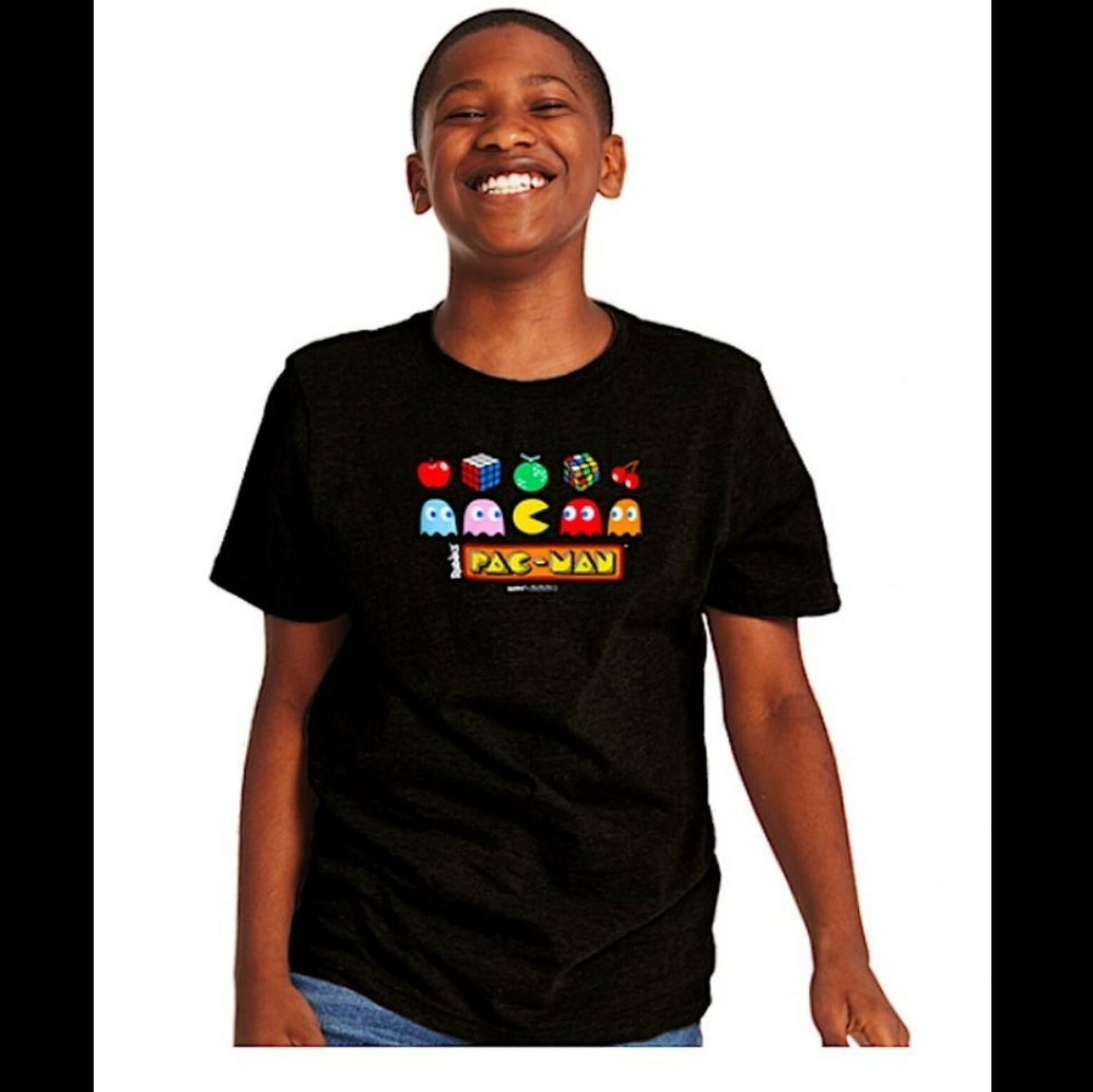 Pac Man x Rubick's Cube Graphic Tee Unisex NWT